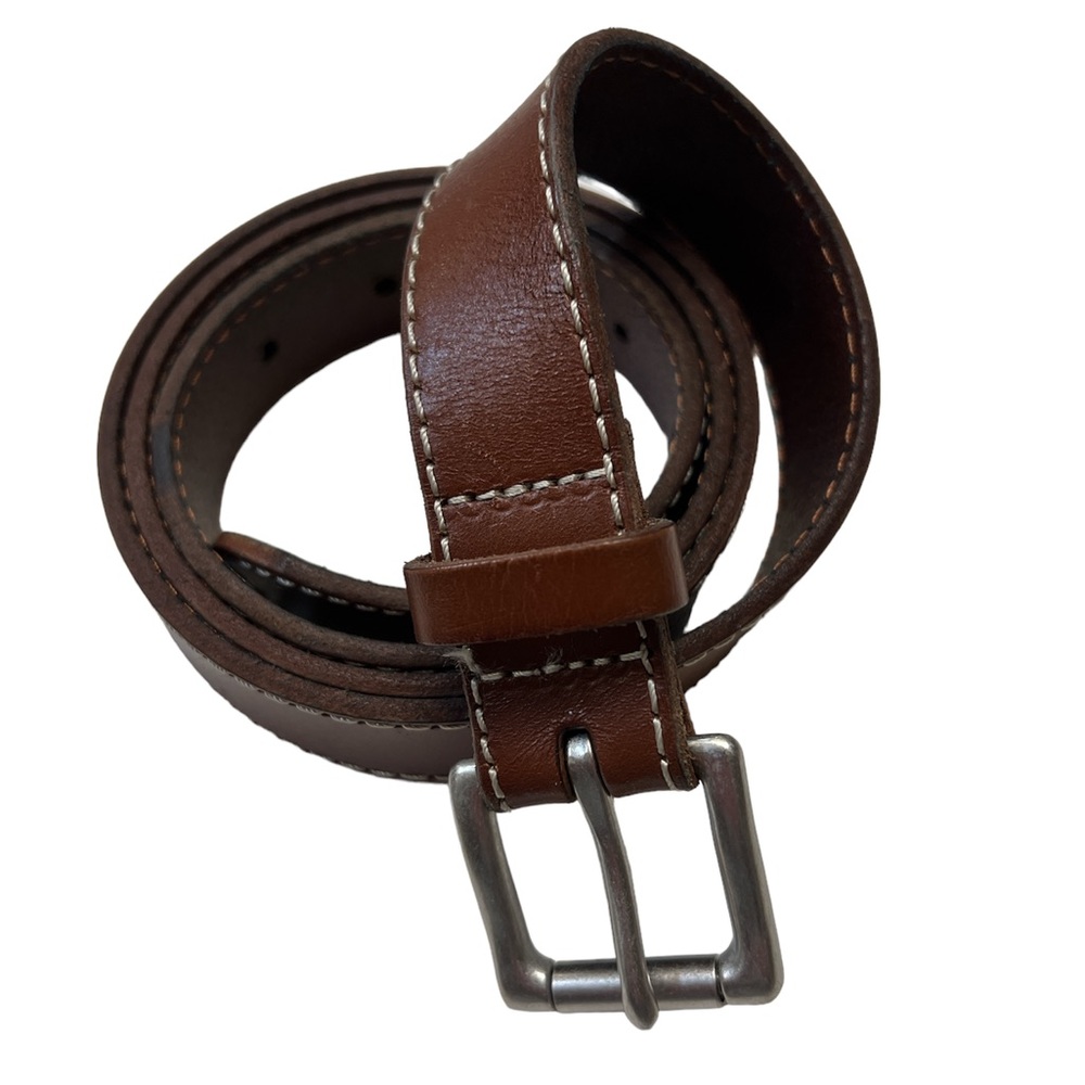 J. Crew Brown Leather Belt- 40